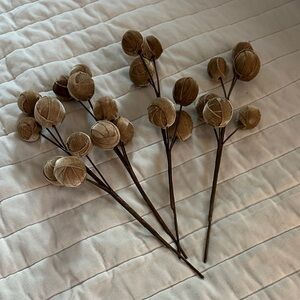 Brown Decorative Ball Stems taupe (4)